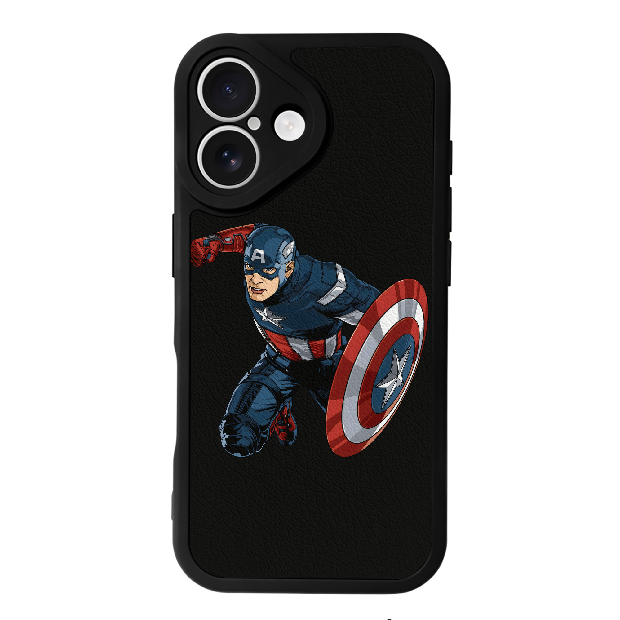 （画像用） アベンジャーズ The Avengers 【iPhone 16シリーズ対応】シリコンスマホケース（レザー調） 材質：シリコン